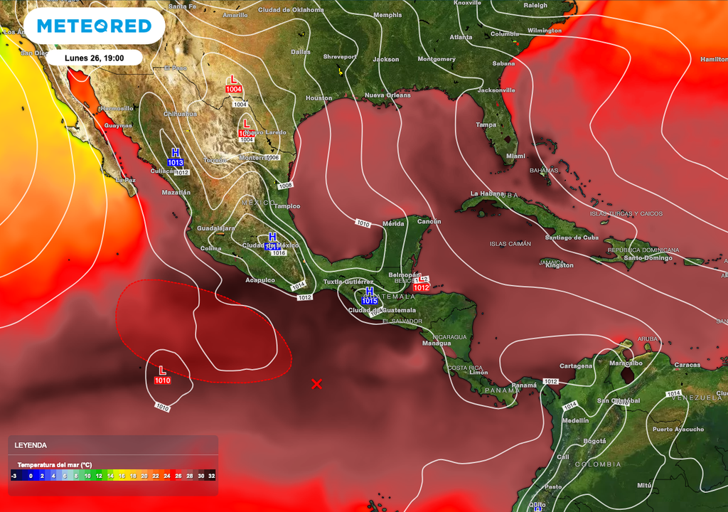 Temperatura del la superficie del mar Temperatura del la superficie del mar