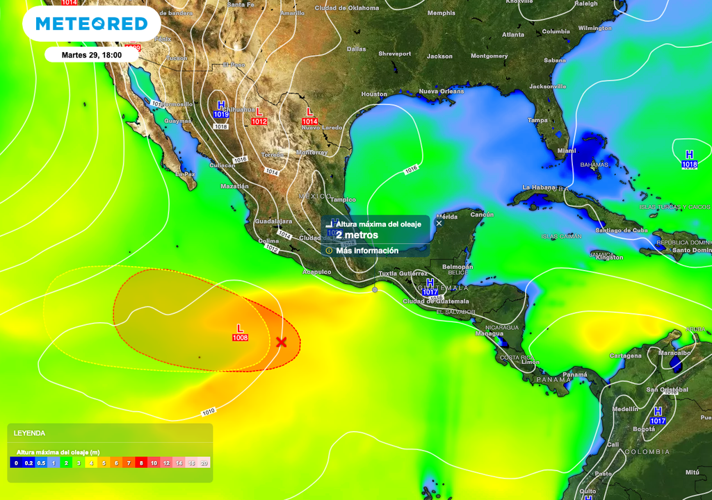 Oleaje elevado Invest 99E