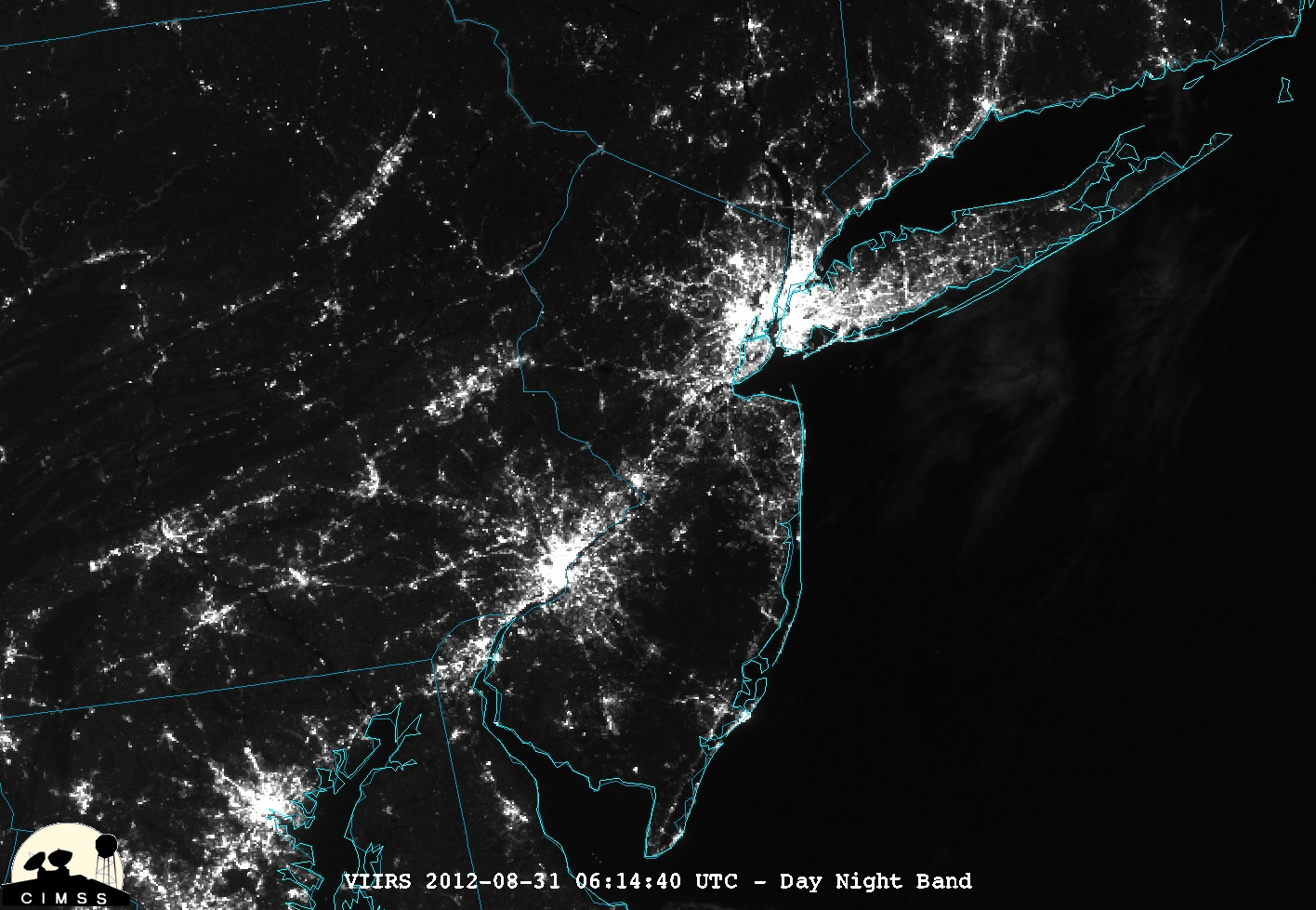 Zonas con cortes de luz tras el paso de Sandy 