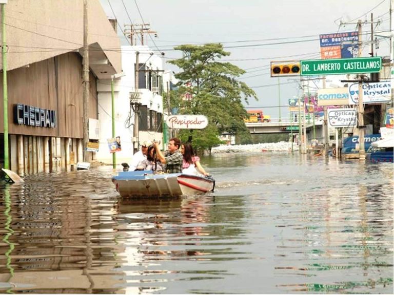 Del 28 de octubre al 1 de noviembre de 2007 se acumularon 1163.7 mm en Tabasco. Fotografía: Gobierno Federal Del 28 de octubre al 1 de noviembre de 2007 se acumularon 1163.7 mm en Tabasco. Fotografía: Gobierno Federal