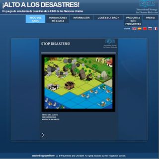 ¡Alto a los desastres¡: un juego interactivo sobre reducción de los desastres naturales medioambiente