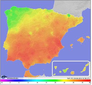 ¿De dónde viene el aire caliente que ha afectado a la zona de Valencia y áreas circundantes?
