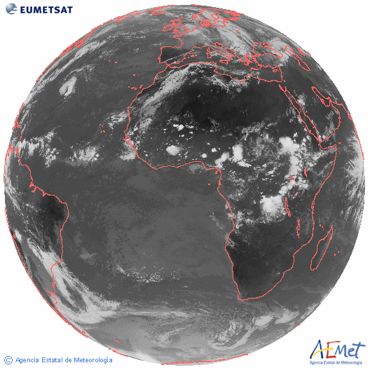 Imagen global IR del Meteosat-10 del 17 de sept Imagen global IR del Meteosat-10 del 17 de sept. de 2013 a las 15 UTC. Fuente: AEMET