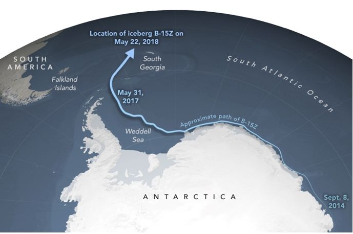 ¿el Fin Del Viaje Para El Iceberg B-15Z? ¿el Fin Del Viaje Para El Iceberg B-15Z?