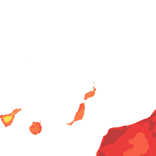 Mapa De Temperatura Para As Ilhas Canarias Tempo Com