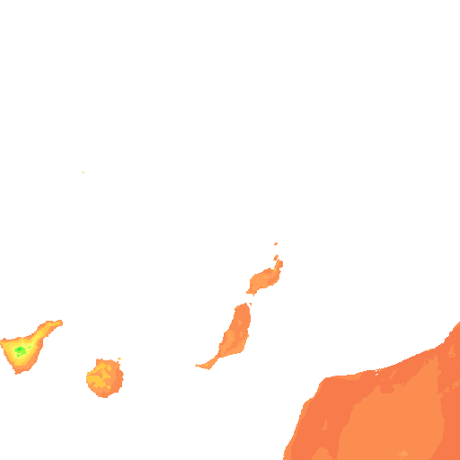 Mapa De Temperatura Para As Ilhas Canarias Tempo Com