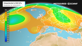 Géopotentiel à 500 hPa