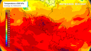 Temperatura a 500 hPa