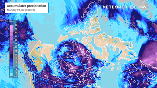 Accumulated precipitation