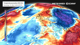 Temperaturanomalien 850 hPa