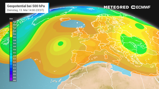 Geopotential bei 500 hPa