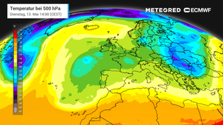 Temperatur bei 500 hPa