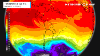 Temperatura a 500 hPa