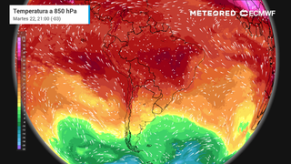 Temperatura a 850 hPa