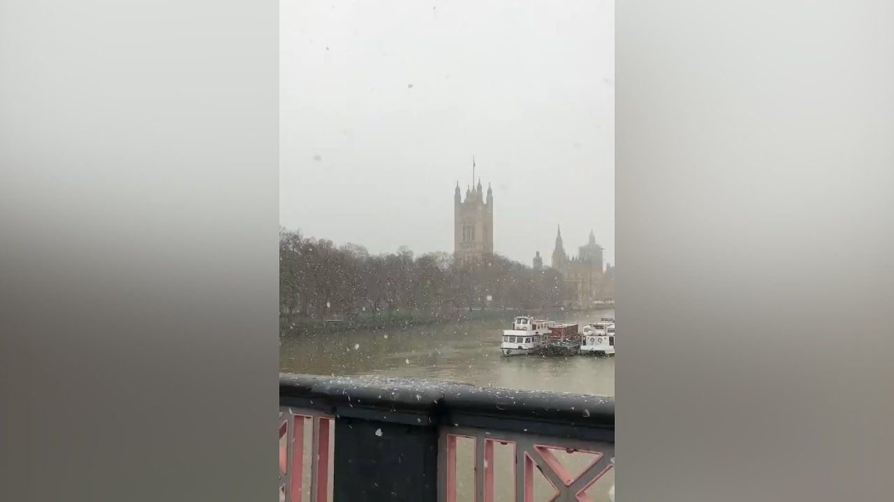 La nieve llega a Londres