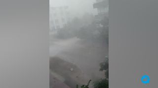 Violentes intempéries à Kumluca en Turquie