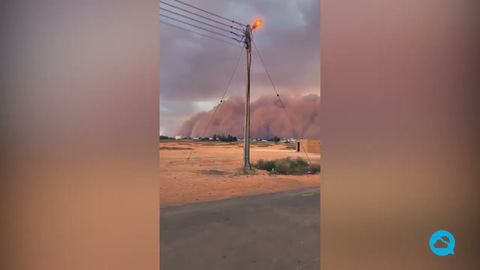 Impresionantes tormentas de arena en Oriente Medio