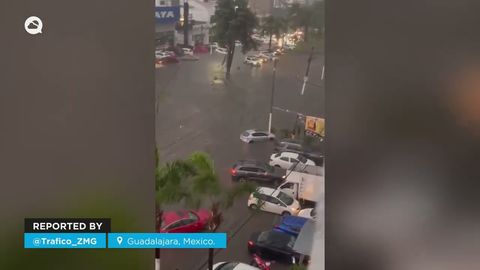 Graves inondations à Guadalajara, Mexique
