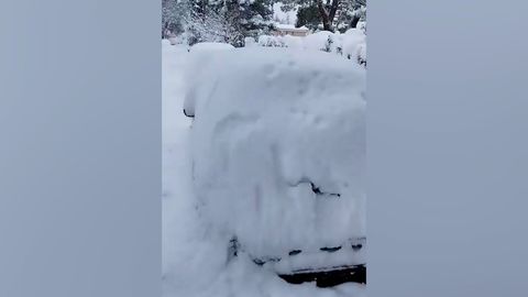 Heavy snowfall in Greece