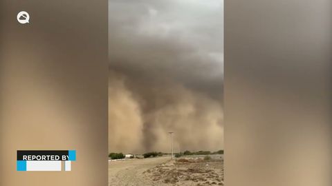Espectacular tormenta de arena en Arabia Saudí