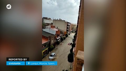 Impresionantes tormentas en España