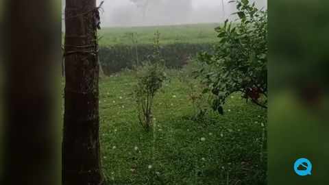 Tormenta con granizo en Argentina