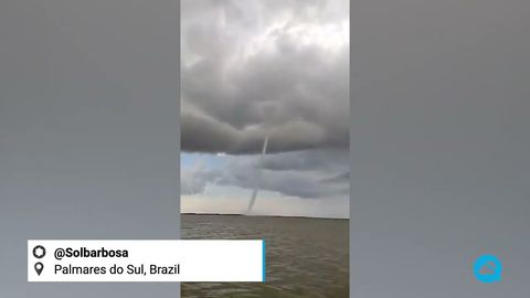 Espectacular manga marina cerca de Palmares do Sul, Brasil