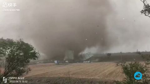 Increíble tornado en China