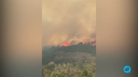 Severe forest fires in Los Alerces National Park, Chubut, Argentina