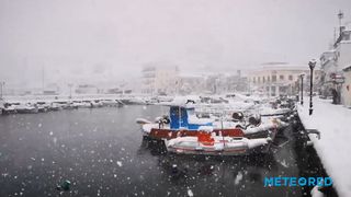 Nevadas muy importantes en Grecia y Turquía