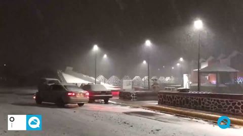Gran tormenta invernal en Chihuahua, México