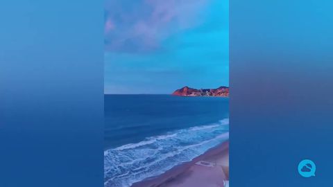 Imponente amanecer en la provincia de Alicante, España