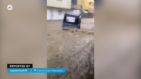 Tempestade impressionante em Valverde, República Dominicana
