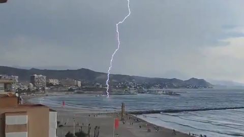 Fuertes tormentas en el este de España