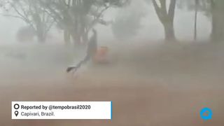 Violentes intempéries dans l'État de Sao Paulo au Brésil