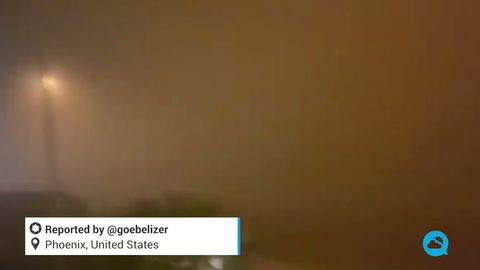 Tormenta de polvo en Phoenix, USA