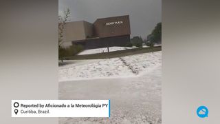 Spektakuläres Hagelunwetter in Paraná, Brasilien