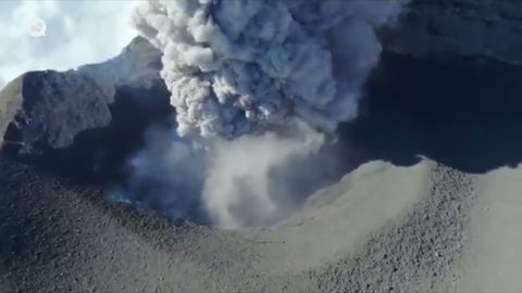 Increíbles imágenes aéreas del cráter del Popocatépetl, México