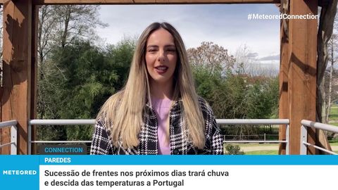Sucessão de frentes nos próximos dias trará chuva e descida das temperaturas a Portugal