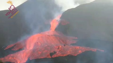 Cuarta semana de erupción del volcán de La Palma, España