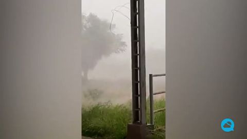 Una fuerte tormenta azotó a La Rioja, Argentina