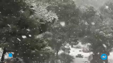 Starke Schneefälle im Osten der Iberischen Halbinsel