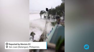 El tifón Molave golpea a Filipinas