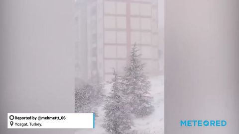 Fuerte caída de nieve en Turquía