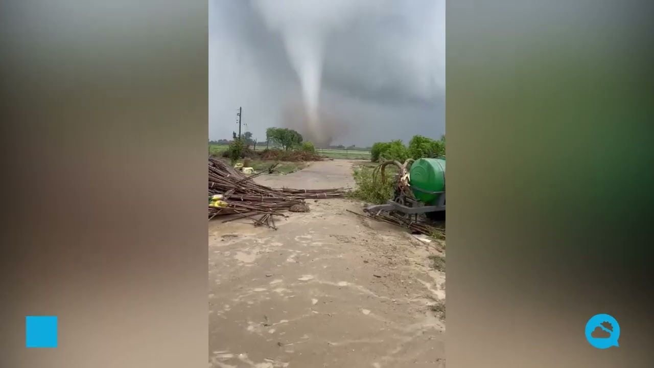 Impactante tornado en Fazilka, India