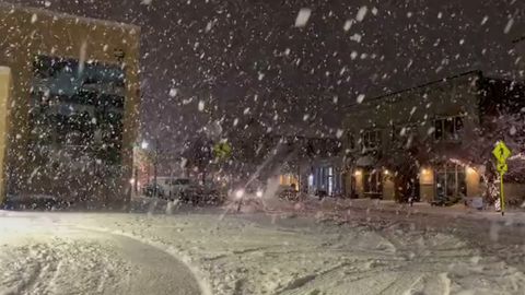 Fuertes nevadas en el estado de Nueva York, EE.UU.