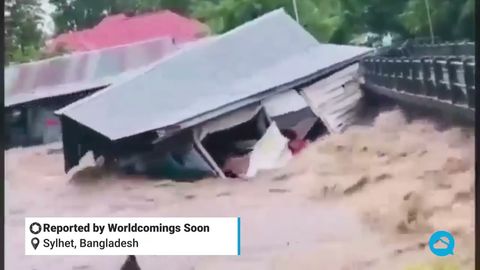 Dramáticas inundaciones golpean a Bangladesh