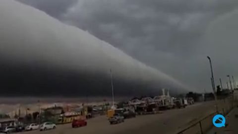 Spectaculaire arcus dans la province de Santa Cruz en Argentine