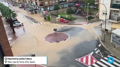 Lluvias muy intensas en el este de España.