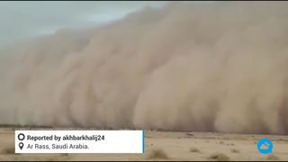Spektakulärer Sandsturm in Saudi-Arabien